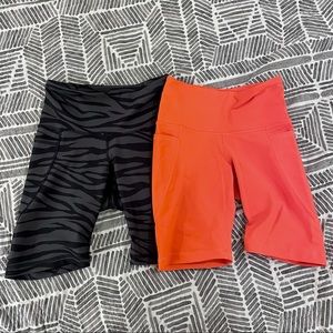 Old Navy High-Waisted PowerSoft Side-Pocket Biker Shorts for Women 8-inch inseam